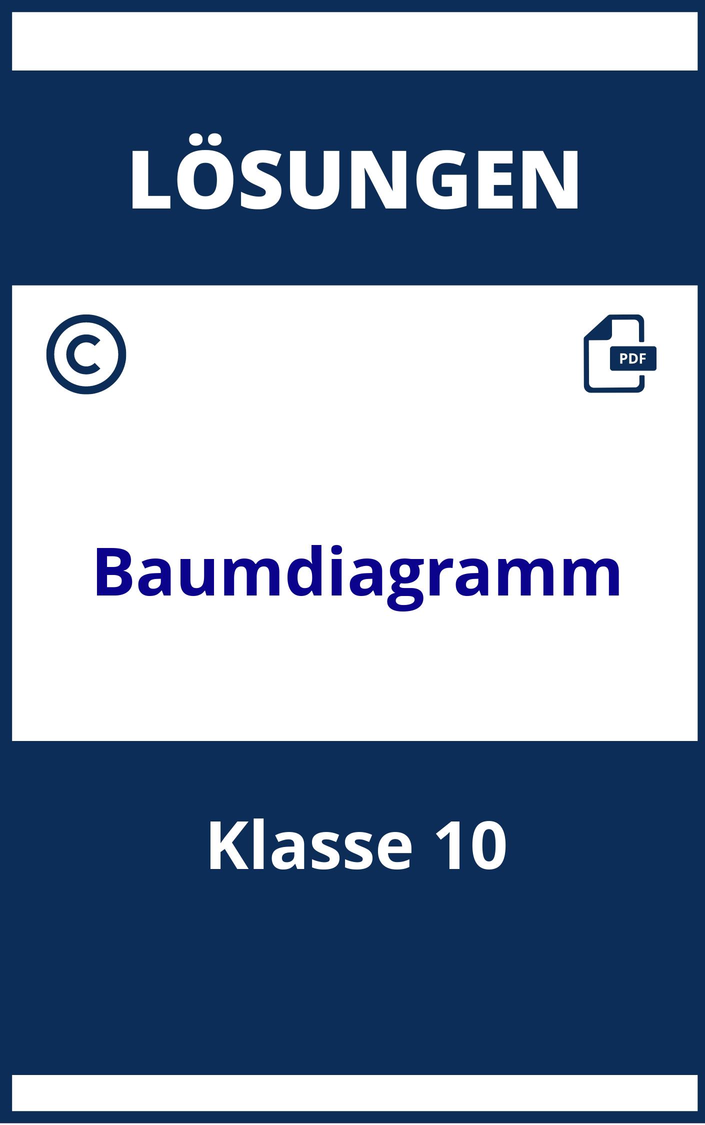 Baumdiagramm Aufgaben Mit Lösungen Klasse 10