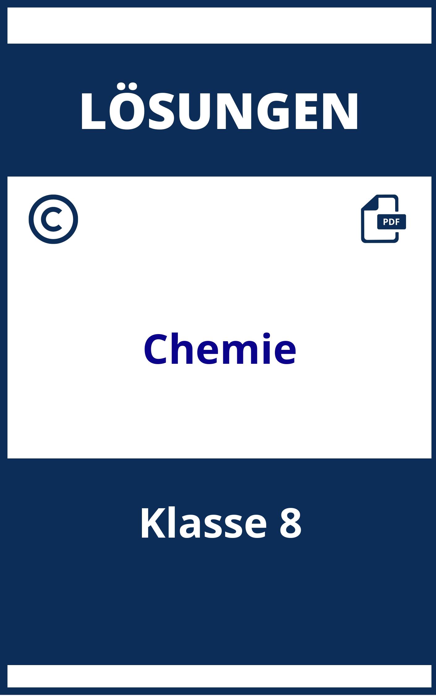 Chemie Arbeitsblätter Klasse 8 Mit Lösungen