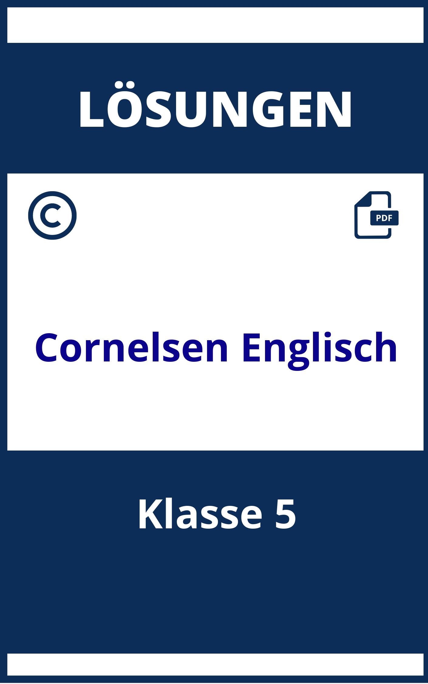 Cornelsen Lösungen Englisch Klasse 5