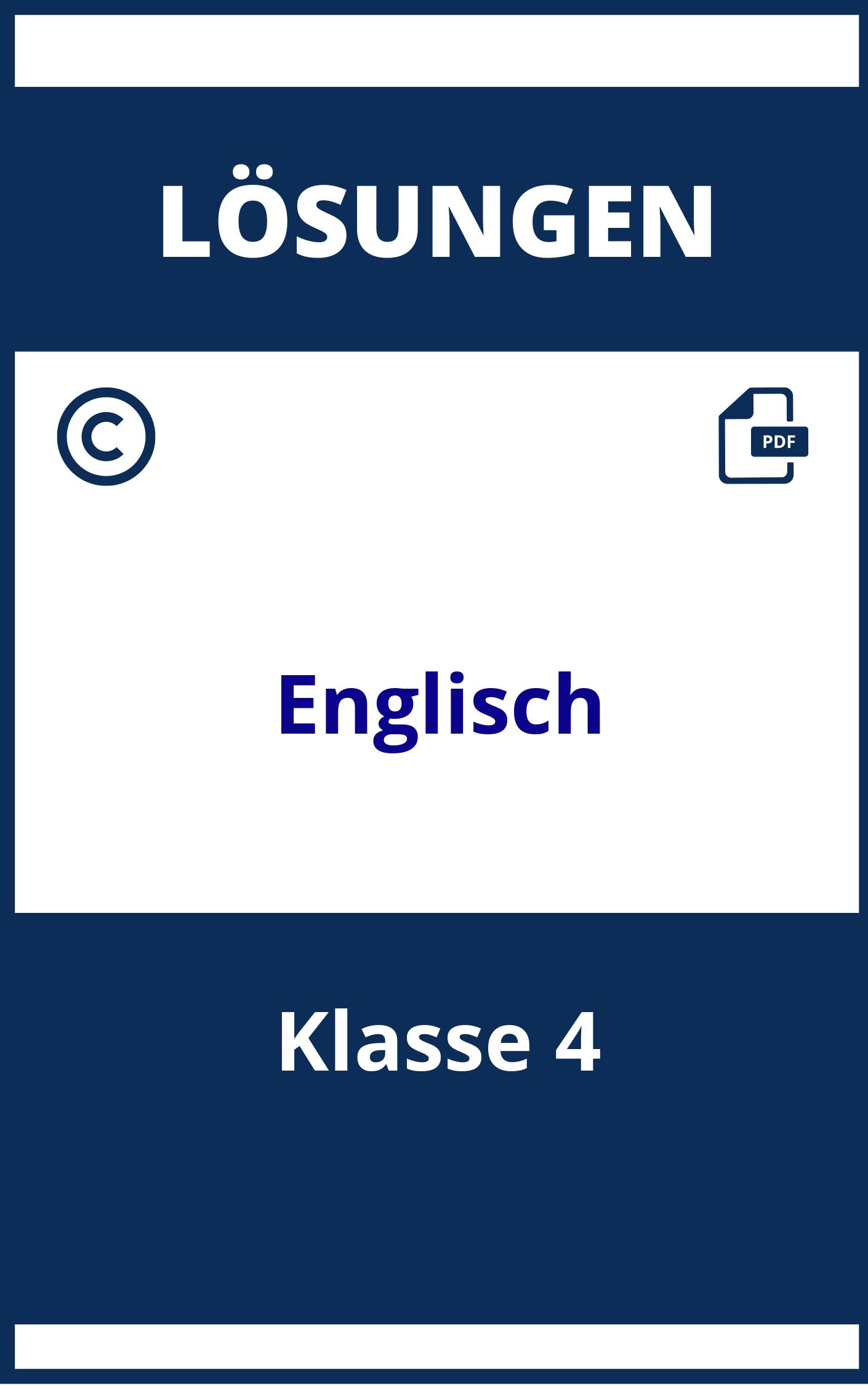 Englisch Arbeitsblätter Klasse 4 Mit Lösungen