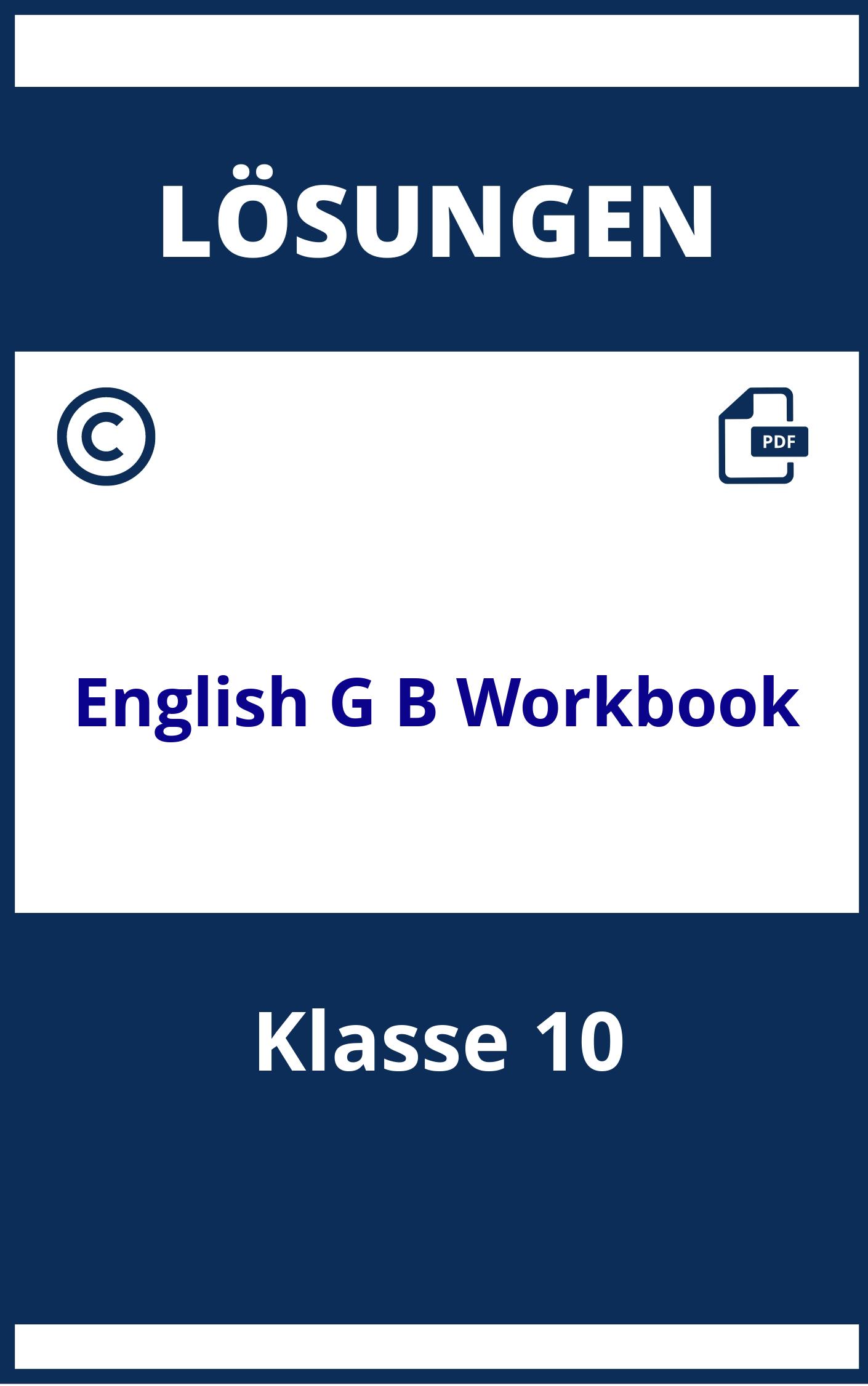 English G 21 B6 Workbook Lösungen Klasse 10 Pdf