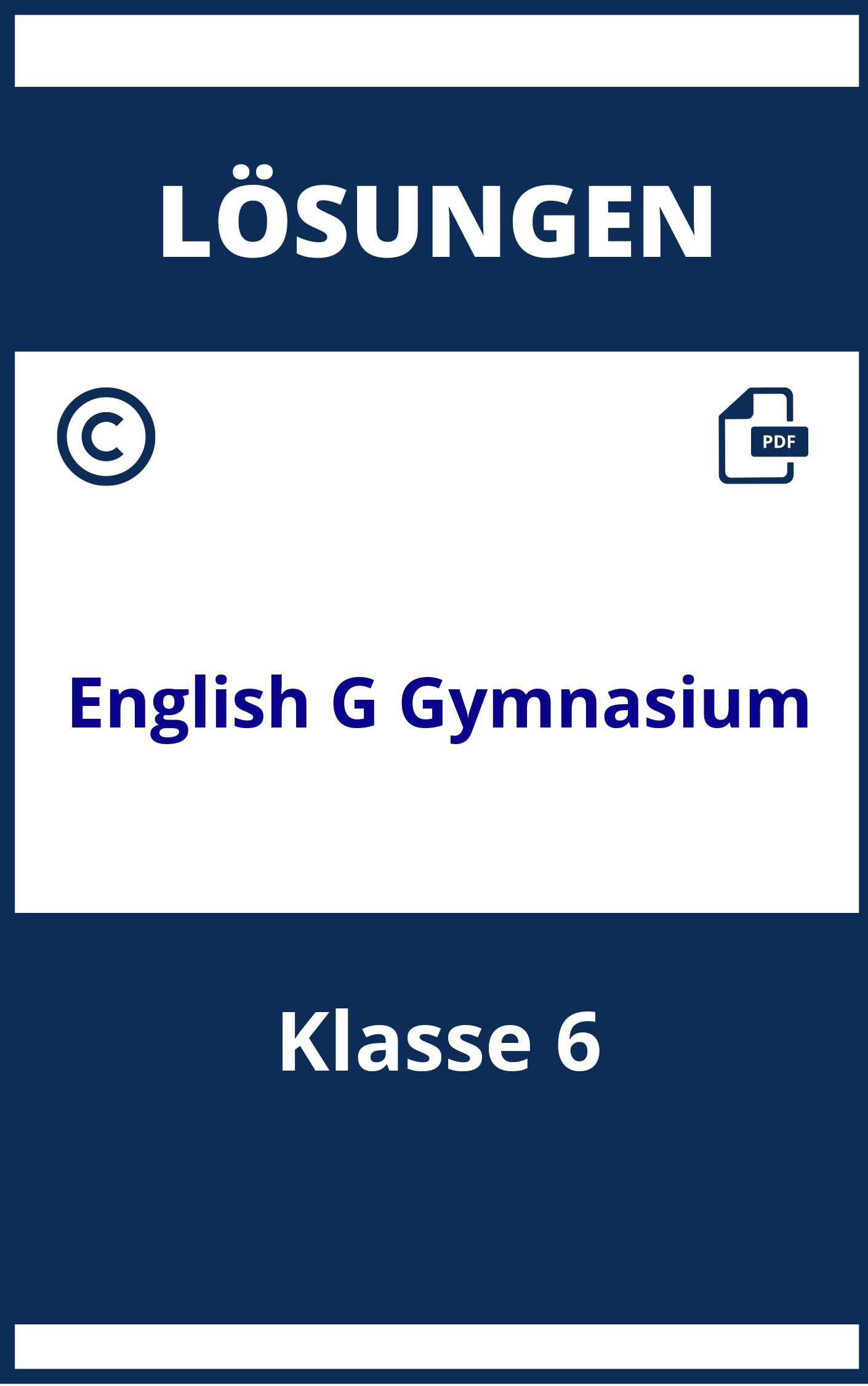 English G 21 Lösungen Klasse 6 Gymnasium