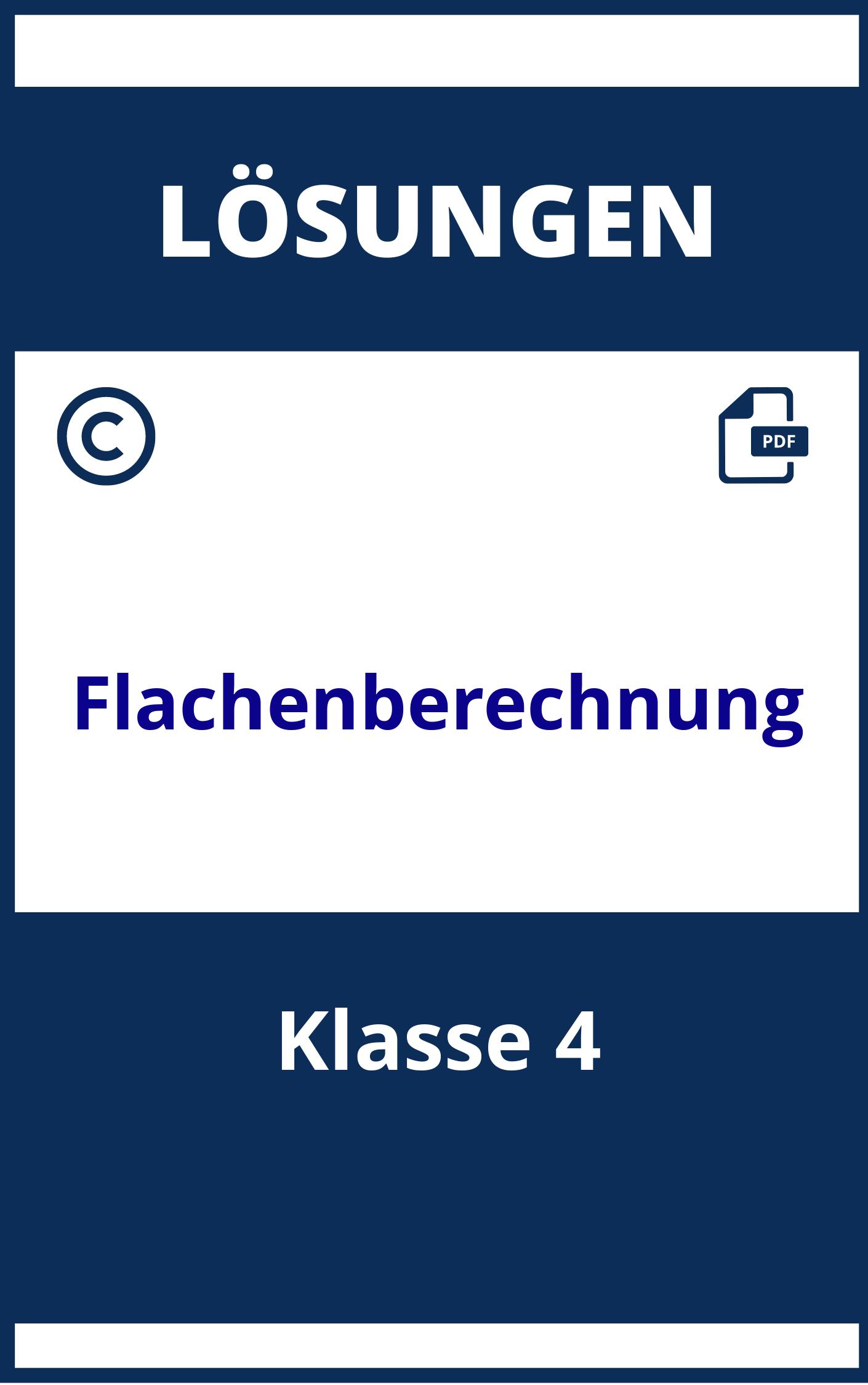 Flächenberechnung Aufgaben Mit Lösungen 4 Klasse