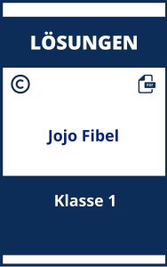 Jojo Fibel Klasse 1 Lösungen