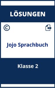 Jojo Sprachbuch Klasse 2 Lösungen