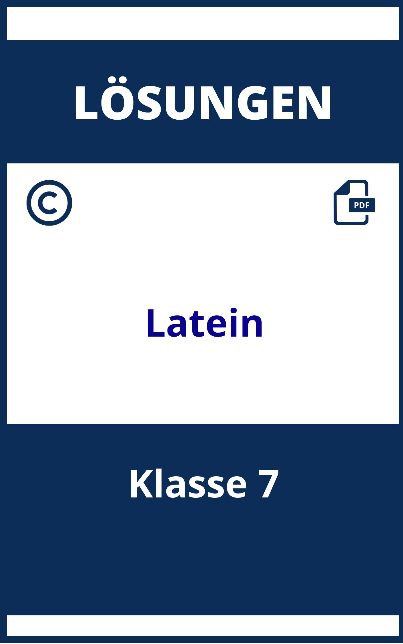 Latein Übungen Klasse 7 Mit Lösungen