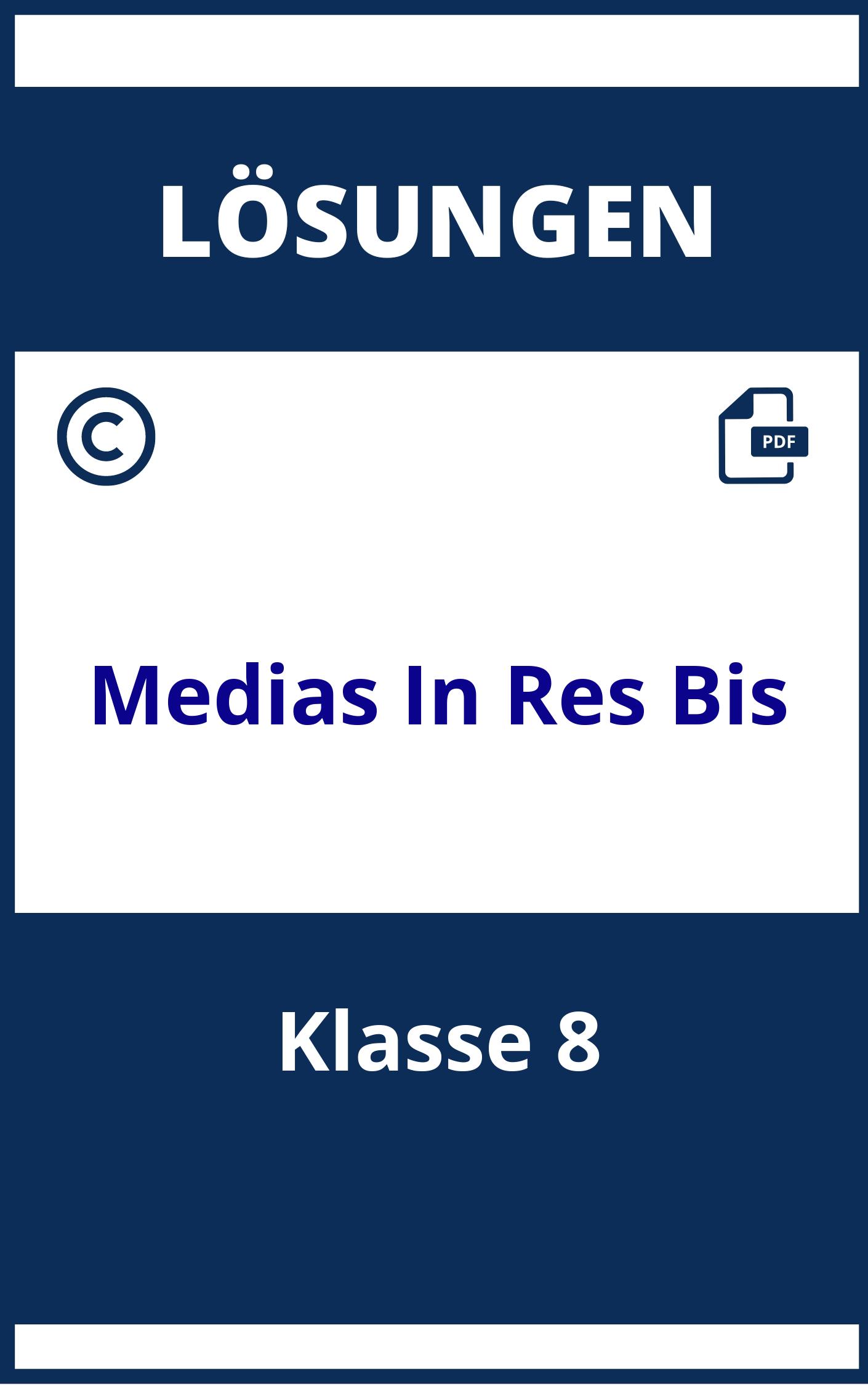 Medias In Res 7 Bis 8 Klasse Lösungen