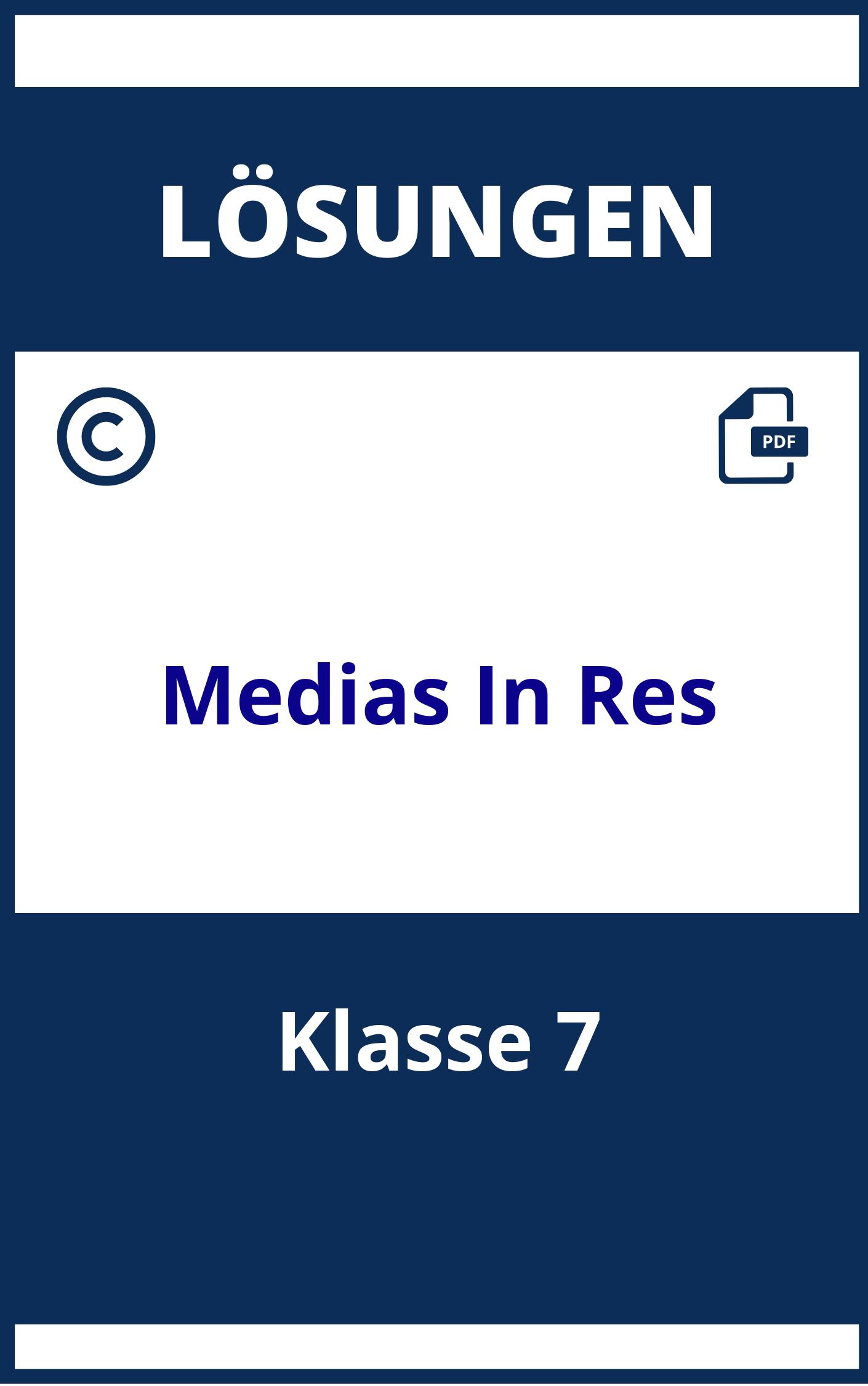 Medias In Res 7 Klasse Lösungen Online