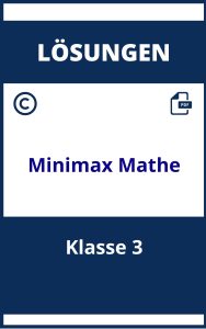 Minimax Mathe Klasse 3 Lösungen