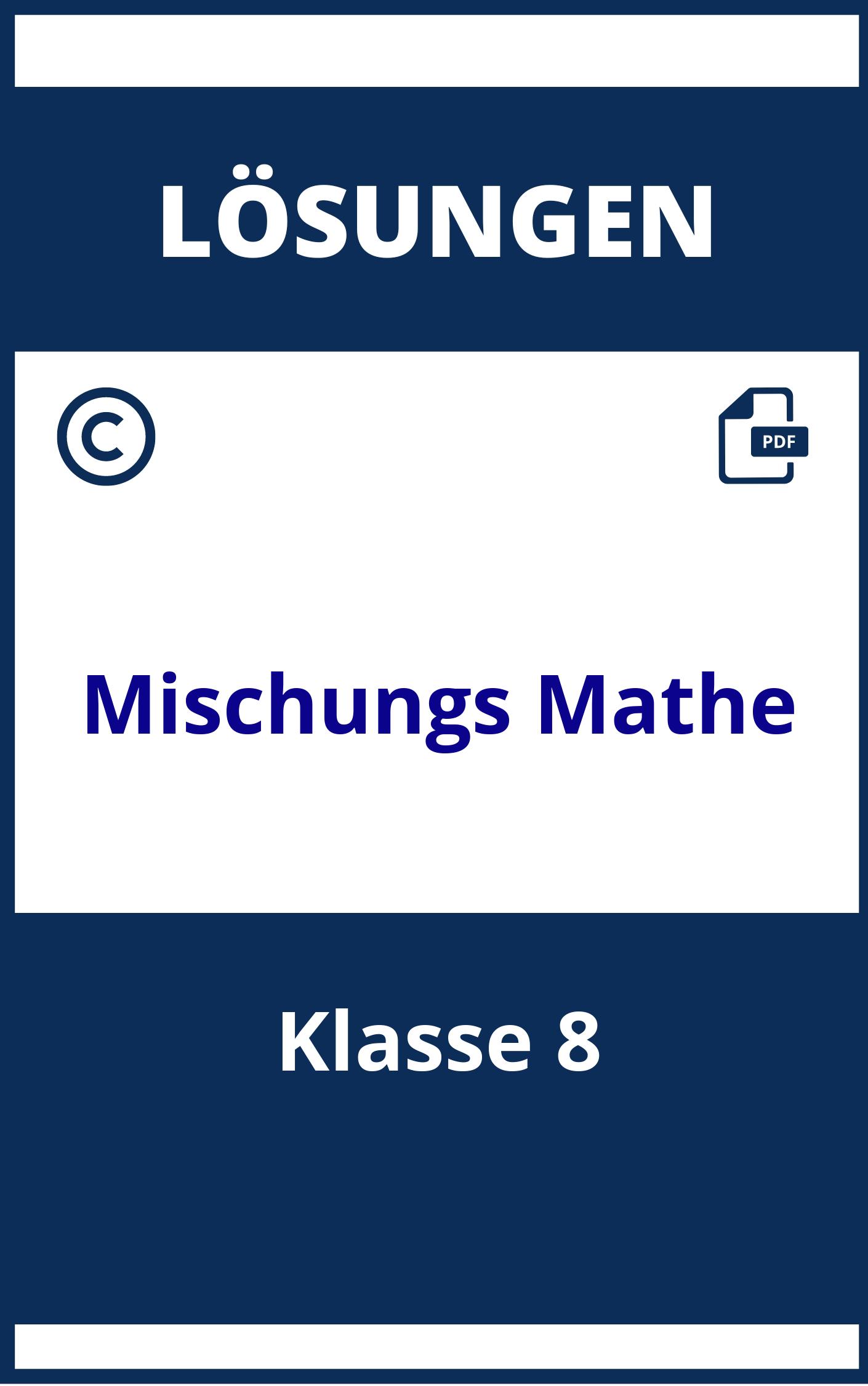 Mischungsaufgaben Mathe Klasse 8 Mit Lösungen