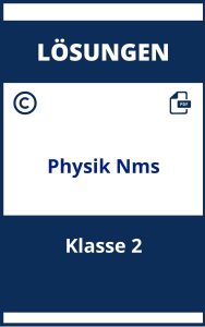 Physik 2. Klasse Nms Lösungen
