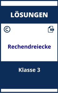 Rechendreiecke 3. Klasse Lösungen